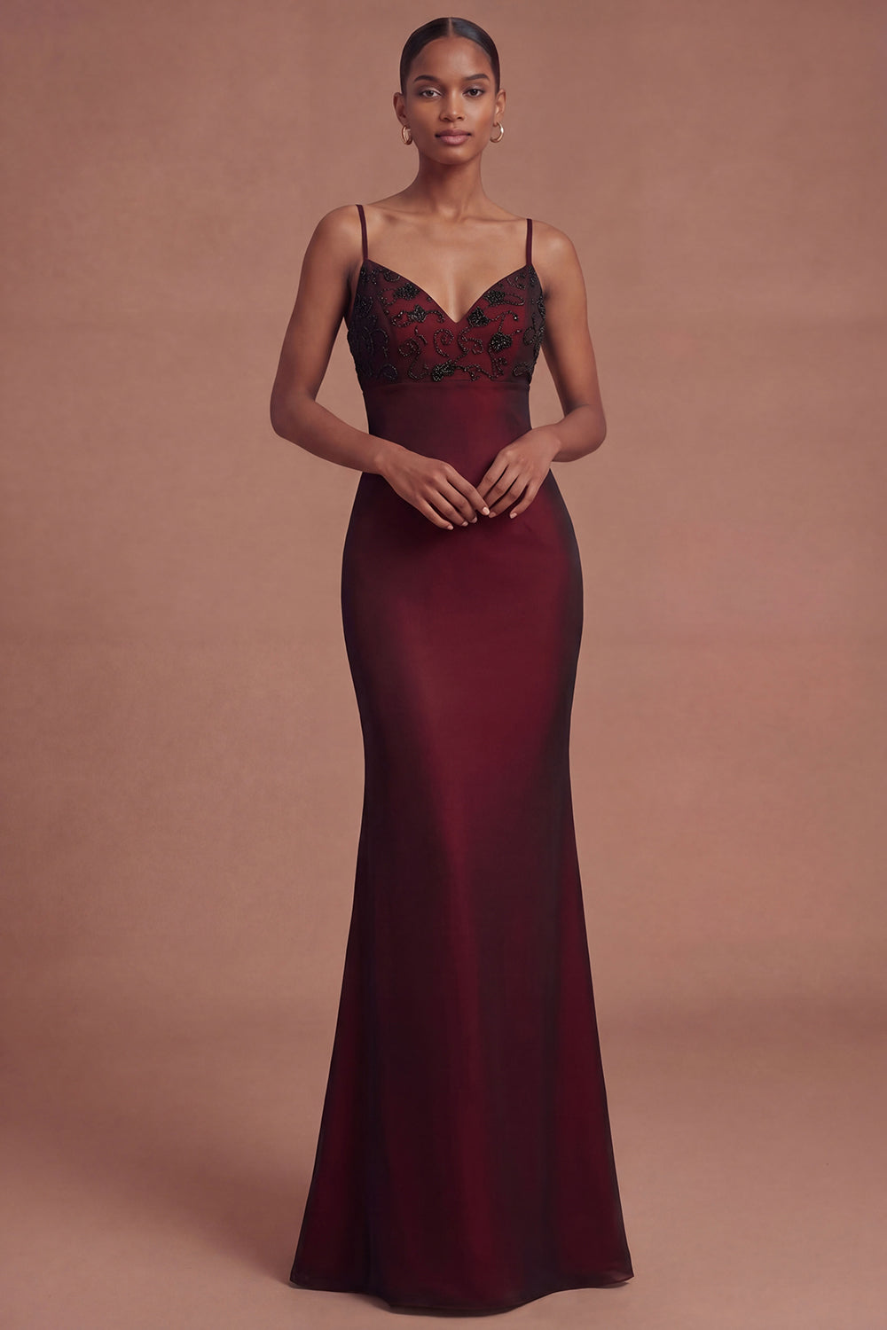 Leely Women Elegant Black Red Maxi Gothic Vintage 90s Prom Dress with  Beading Spaghetti Straps Mermaid Evening Dress  leelyuk