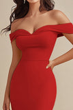 Black Off the Shoulder Satin Maxi Mermaid Evening Dress