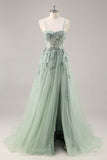 Maxi Sparkly Navy Corset Sweetheart Prom Dress with Appliques