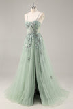 Maxi Sparkly Navy Corset Sweetheart Prom Dress with Appliques