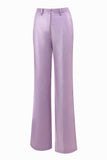 Wisteria Satin 2 Piece Peak Lapel Women Prom Suits
