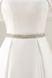 Ivory Off the Shoulder High-Low A Line Engagement Dress