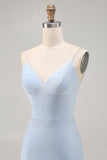 Sparkly Blue Tight Short Backless Prom Dress with Beading
