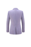 Lilac Peak Lapel 2 Piece Women Prom Suits with Sash