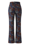 Blue Red 2 Piece Peak Lapel Floral Women Prom Suits