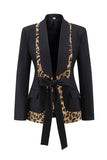 Black 2 Piece Shawl Lapel Women Prom Suits with Bow