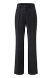 Black 2 Piece Shawl Lapel Women Prom Suits with Bow