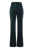Sparkly 2 Piece Dark Green Peak Lapel Women Prom Suits