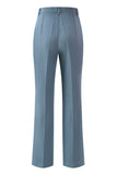 Grey Blue 2 Piece Notched Lapel Cut Out Women Prom Suits