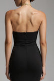 Black Mermaid Sweetheart Ruffled Long Formal Dress