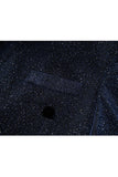 Glitter Navy 2 Piece Shawl Lapel Prom Men's Suits