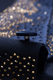 Sparkly 3 Piece Black High End Prom Men's Suits with Rhinestones