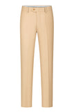 3 Piece Khaki Double Breasted Jacquard Gorgeous Prom Men's Suits