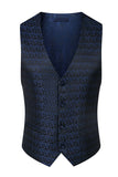 3 Piece Khaki Double Breasted Jacquard Gorgeous Prom Men's Suits