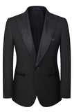 3 Piece Ivory One Button Prom Elegant Men's Suits with Pockets