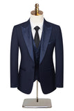 3 Piece Ivory One Button Prom Elegant Men's Suits with Pockets