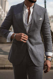 2 Piece Green Peak Lapel One Button Prom Men's Formal Suits