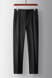 2 Piece Peak Lapel Double Breasted Black Prom Men's Suits