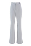 Silver 2 Piece Notched Lapel Double Breasted Women Prom Suits