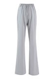 Silver 2 Piece Notched Lapel Double Breasted Women Prom Suits