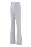 Silver 2 Piece Notched Lapel Double Breasted Women Prom Suits