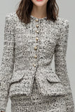 Grey 2 Piece Single Breasted Pencil Short Date Night Outfits