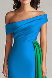 Patchwork Sweep Train A Line Black and White Dress