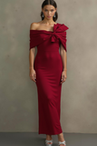Sky Blue Mermaid Off the Shoulder Long Formal Dress