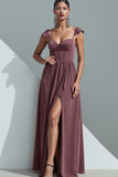 Olive Velvet Corset Sheath Long Evening Dress with Slit