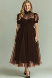 Black High Neck A Line Long Evening Party Dress with Pockets