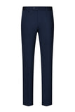 3 Piece Notched Lapel One Button Navy Men's Suits