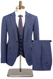 3 Piece Taupe Slim Fit Notched Lapel One Button Men's Formal Suits