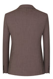3 Piece Taupe Slim Fit Notched Lapel One Button Men's Formal Suits