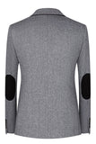 3 Piece Slim Fit Grey Notched Lapel Men's Suits