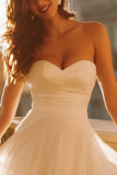 White Chiffon Sweetheart A Line Short Bridal Shower Dress