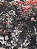 Sparkly Black Mermaid Floral Long Formal Dress with Sequins