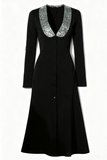 Sparkly Black Long Sleeves Formal Dress