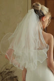 Ivory Short Tulle Bridal Veil