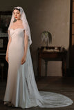 Ivory Lace 1 Tier Long Wedding Veil