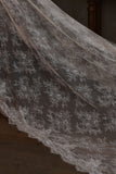 Ivory Lace 1 Tier Long Wedding Veil