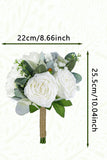 White Hand Holding Bridal Bouquet