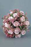 Candy Pink Flower Hand Holding Bridal Bouquet