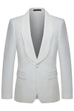White Shawl Lapel 2 Piece Men's Wedding Suits