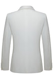 White Shawl Lapel 2 Piece Men's Wedding Suits