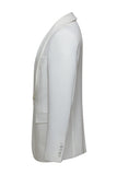 White Shawl Lapel 2 Piece Men's Wedding Suits