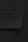 Double Breasted Black Slim Fit 2 Piece Men's Suits