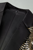 Golden Notched Lapel Sparkly 2 Pieces Men's Prom Suits