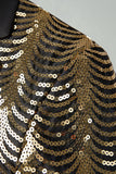 Golden Notched Lapel Sparkly 2 Pieces Men's Prom Suits