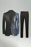 Golden Notched Lapel Sparkly 2 Pieces Men's Prom Suits