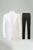 Golden Notched Lapel Sparkly 2 Pieces Men's Prom Suits